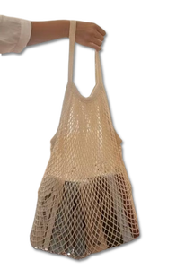 Good Quality Fishnet <b>Bag</b>, Durable Cotton Mesh Grocery Tote, Reusable Eco Friendly Shopping <b>Bag</b>, Stretchable Strong <b>Net</b> <b>Bag</b> - Product Image 2