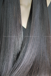 Perruque d'extension de cheveux humains vierges vietnamiens Remy pour femmes noires 100% os soyeux droit 30 pouces longueur de paquet trame unique - Product Image 3