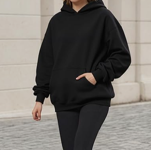 Sudadera con capucha extragrande de invierno para mujer PEOPLE, holgada, de forro polar suave, con cremallera y bolsillos delanteros - Product Image 5