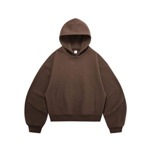 Hoodie Streetwear Prêt à Expédier Vente en Gros ODM Coupe Courte et Ample Molleton Épais Manches Courbes - Product Image 6