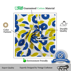 Nappe ronde moderne décorative à motifs floraux, tissée et imprimée, en pur coton, imperméable et anti-taches, pour la salle à manger. - Product Image 3