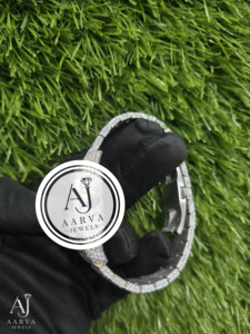 AARVA JEWELS นาฬิกาสแตนเลสสตีลสุดหรู 38 มม. ตัวเรือนทรงสี่เหลี่ยม ระบบควอตซ์อะนาล็อก หน้าปัดคริสตัลแซฟไฟร์ แฟชั่นสำหรับทุกเพศ - Product Image 6