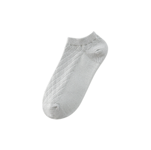 Chaussettes courtes en coton de couleur unie pour femmes, respirantes, tricotées, pour un usage quotidien, style fin d'été - Product Image 4
