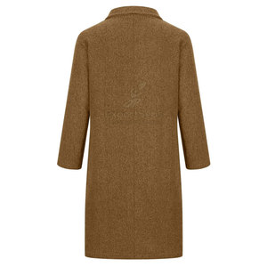 <b>Ladies</b> Long Belted Overcoat Elegant Warm <b>Winter</b> Coat Stylish Fashion Outerwear OEM ODM Manufacturer Women's Long Coat Breathable - Product Image 2