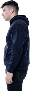 Sweat-shirt à capuche en polaire bleu marine pour homme Trex Export, pull décontracté uni avec poche avant, coupe classique, idéal pour l'automne - Product Image 3