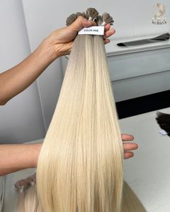 Extensions de cheveux à pointe plate en kératine en gros, extensions de cheveux à double trame, mèches de cheveux naturels noirs, extensions de cheveux bruts vietnamiens - Product Image 2