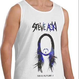 Camiseta Deportiva Personalizable para Hombre, Camiseta sin Mangas para Gimnasio, 100% Algodón, Impresión por Transferencia de Calor, Fabricada en Fábrica, Venta al Por Mayor - Product Image 1