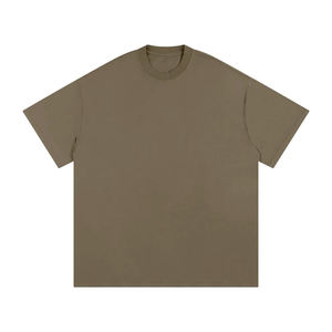 T-shirt Homme en Coton Tricoté 100% Premium, Manches Courtes, Décontracté, Grande Taille, Personnalisable avec Impression Sérigraphique et Logo 3D – Vente en Gros - Product Image 1