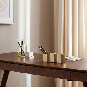 Brass Pencil Stand <b>Simple</b> Decorative <b>Desk</b> Organize Pen Jar golden polished pen holder durable Brass Pen Holder - Product Image 1