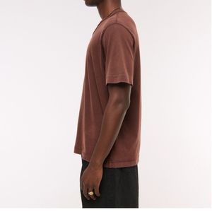 เสื้อยืดวินเทจผู้ชาย ผ้าฝ้ายทรงหลวม คอกลม แขนสั้น สไตล์ลำลอง แฟชั่นพื้นฐาน รับผลิตตามแบบ OEM ODM ขายส่ง - Product Image 3