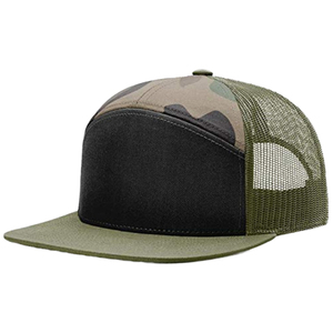 Casquette Trucker en Maille Verte 6 Panneaux Ajustable Unisexe Décontractée Printemps-Été Respirante Adulte 100% Acrylique Broderie - Product Image 5