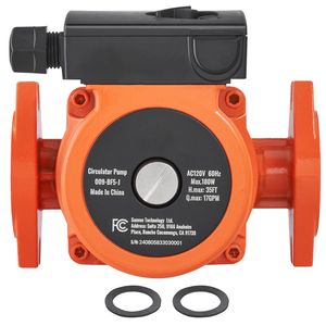 Pompa di Circolazione Acqua Calda 110V 180W 10 GPM, Flangia NPT 3/4'', Ricircolatore a 3 Velocità BF5 Serie J, Pompe per Acqua Calda - Product Image 1