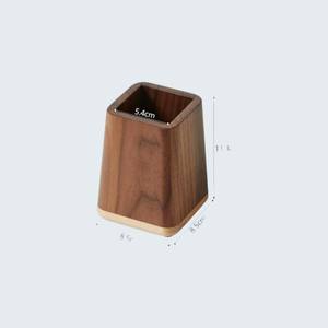 Support de bureau en bois pour crayons, pot à crayons multifonctionnel en bois, vente en gros - Product Image 4