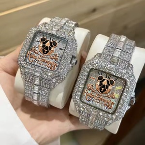 Reloj de Pulsera con Diamantes Moissanite Más Vendido para Hombre, Reloj de Moda Premium con Caja de Acero Inoxidable Resistente y Ajustable - Product Image 3