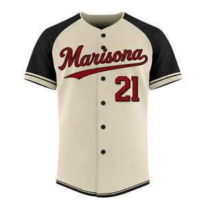 OEM Custom Breathable Baseball Jerseys | Sublimated <b>Button</b>-<b>Up</b> Team Uniforms | <b>Short</b> <b>Sleeve</b> | Custom Player Name & Number - Product Image 4