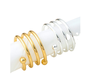 Vintage Metal Napkin Rings Set Of 10 <b>Round</b> Shape Durable <b>Table</b> Decor 4.5cm Width Party Use Elegant Zinc Alloy <b>Table</b> Decor Ring - Product Image 5