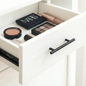 Poignée de tiroir de meuble en alliage de zinc noir mat contemporain, poignée en T, pour armoire, salle de bain, cuisine, salon, salle à manger - Product Image 5