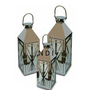<b>Set</b> Of 3 Unique Style Handmade Decorative Candle <b>Lantern</b> <b>Set</b> Festival Party Decoration Stylish Candle Metal Decorative <b>Lantern</b> - Product Image 3