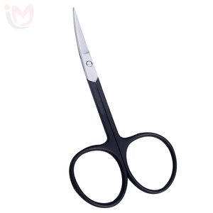 Tijeras Profesionales para Cutículas de Acero Inoxidable Curvadas y Afiladas con Mango de Plástico para Manicura, Pedicura y Salón de Belleza - Product Image 1