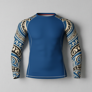 Wholesale High Quality Jiu Jitsu Rash Guard Custom Long Sleeve MMA <b>Compression</b> <b>Shirt</b> Low Price Rashguard for Mens - Product Image 2