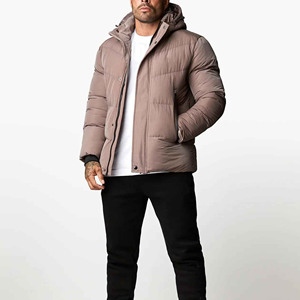 Luxury Custom Hooded Puffer Jacket High Quality <b>Bubble</b> <b>Coat</b> Men Women Winter Outdoor Wear Warm Insulated Cotton Parka Front Logo - Product Image 5