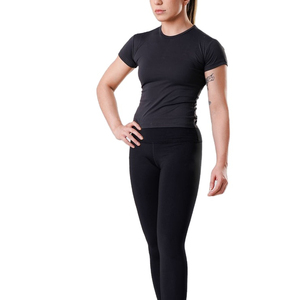 Women Compression <b>T</b>-<b>Shirt</b> Summer Loose Fit Short Sleeve Breathable Quick Dry Stretch Spandex/Cotton Anti-Wrinkle Activewear Gym - Product Image 1