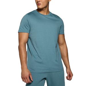 Pull à col rond personnalisé en polyester/coton pour homme, style vintage, manches courtes, pull uni à imprimer, t-shirt coupe ample, hip hop - Product Image 1