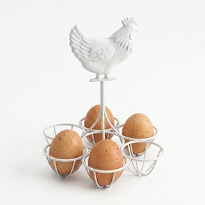 Black Metal Wire <b>Egg</b> Holder For Kitchen Countertop Durable Iron Fresh <b>Egg</b> Storage Basket & Organizer For Home And Restaurant - Product Image 5