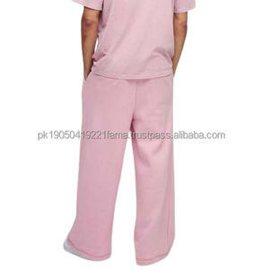 Survêtement léger uni avec logo brodé, style streetwear d'hiver personnalisé, effet délavé et usé, fermeture éclair, coupe évasée - Product Image 6