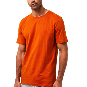 Camiseta de cuello redondo para hombre, manga corta, tejida, lisa, informal, para uso diario, con logo personalizado, proveedor mayorista de Pakistán y China, personalizable. - Product Image 4