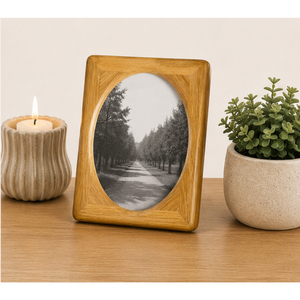 Factory Direct Supply Vintage Solid <b>Wood</b> Photo <b>Frame</b> Custom Wholesale Oval <b>Wood</b> <b>Picture</b> <b>Frame</b> for Desktop and Home Decor - Product Image 4