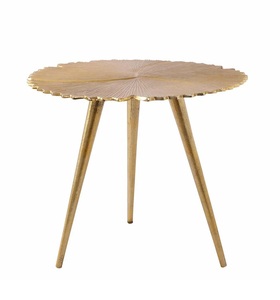 Designer Cast Aluminum <b>Bar</b> <b>Table</b> Textured Floral Top Artistic Surface Sturdy Tripod Legs Durable Finish Elegant Statement Accent - Product Image 2