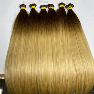 I Tips Keratin Tips Femme Extensions de Cheveux Humains Raw Vietnamiens Bundles Ombre Blond Couleur 60 613 Prix de gros - Product Image 1