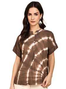 Camisa de manga corta informal elegante para mujer, cómoda para uso diario, de proveedor indio al mejor precio. - Product Image 5