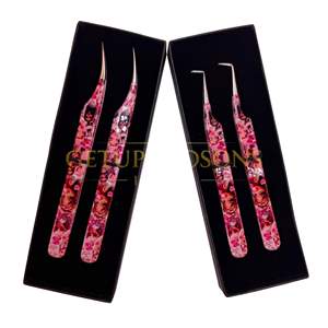 Meilleure pince à cils GETUP BROSONS IMPEX en acier inoxydable, revêtement papier, design pour poupées, pour volume de cils à 90 degrés et 45 degrés - Product Image 4