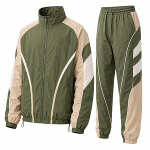 Custom Wholesale OEM Manufacturer Polyester Windbreaker Set <b>Waterproof</b> Tracksuit Bulk Supplier Private Label Suit - Product Image 1