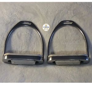 Estribos de hierro para caballo, estribos ingleses para montar, estribos Flex Fillis de doble articulación 4-3/4 51112PF - Product Image 6