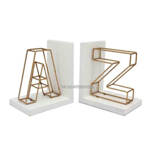 Aluminum Metal Latest Globe Look Silver Black Finished Bookend Modern Used Home Office <b>Table</b> <b>Top</b> <b>Decorative</b> Bookend - Product Image 5