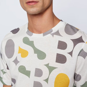 T-shirts surdimensionnés pour hommes en polyester/coton, écologiques, respirants, avec logo personnalisé imprimé sur le devant, couleur unie, prix abordable, vente en gros - Product Image 6
