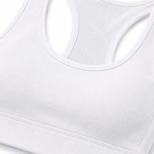 เสื้อชั้นในกีฬาแบบ Racerback สำหรับผู้หญิง สีพื้น ระบายอากาศได้ดี รองรับทรงได้ดีเยี่ยม ไร้ตะเข็บ เป็นมิตรกับสิ่งแวดล้อม แห้งเร็ว เหมาะสำหรับโยคะ กระชับพอดีตัว - Product Image 3