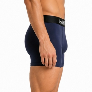 Men's <b>Boxer</b> Briefs Soft Stretch Mid-Rise Solid Breathable Knitted Quick Dry <b>Custom</b> Fit Athletic Underwear Performance - Product Image 3