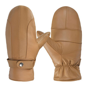 Gants de ski décontractés pour hommes et femmes, en cuir de chèvre, pour une utilisation hivernale décontractée - Product Image 1