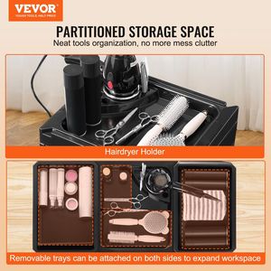 Carrello da salone in plastica con 5 cassetti, - Product Image 2