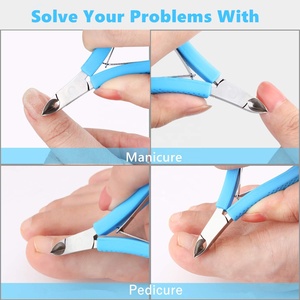 Nouvelles coupe-ongles en acier inoxydable, grande taille, à pointe biseautée unique, ouverture large, professionnelles, durables, spéciales pour les rainures des ongles - Product Image 4