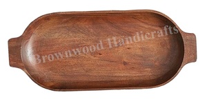 Ensemble de saladiers de fête élégants et modernes faits à la main en bois de manguier vieilli de haute qualité et durable 2 modèles par le fabricant - Product Image 6