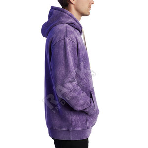 Sudaderas con Capucha para Hombre, Diseño Personalizado, Talla Personalizada, Nuevas, Elegantes, de Primera Calidad, Lavadas al Ácido, Hechas en Pakistán con Mezcla de Algodón - Product Image 4