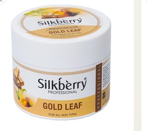Crème éclaircissante et illuminatrice pour le visage Silkberry Professional Gold Leaf Aloe Vera, gommage à base de feuilles d'aloe vera, 250g |   Convient à tous les types de peau - Product Image 1