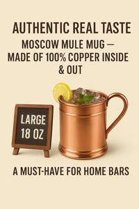 Taza de Cobre Moscow Mule Grande Personalizada de 18 oz, Hecha a Mano, Ecológica, Reutilizable, Mantiene las Bebidas Frías, Jarra de Cerveza - Product Image 5