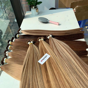 Extensions de cheveux vierges vietnamiens Remy bruts à pointe plate en kératine, teints, de haute qualité, en vrac, 100g, prix d'usine NasaHair - Product Image 1