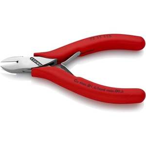 KNIPEX 77 11 115 Alicates de Corte Diagonal para Electrónica de 4.5 Pulgadas, Alicates de Corte Lateral de Precisión para Reparación de Cables Finos - Product Image 1
